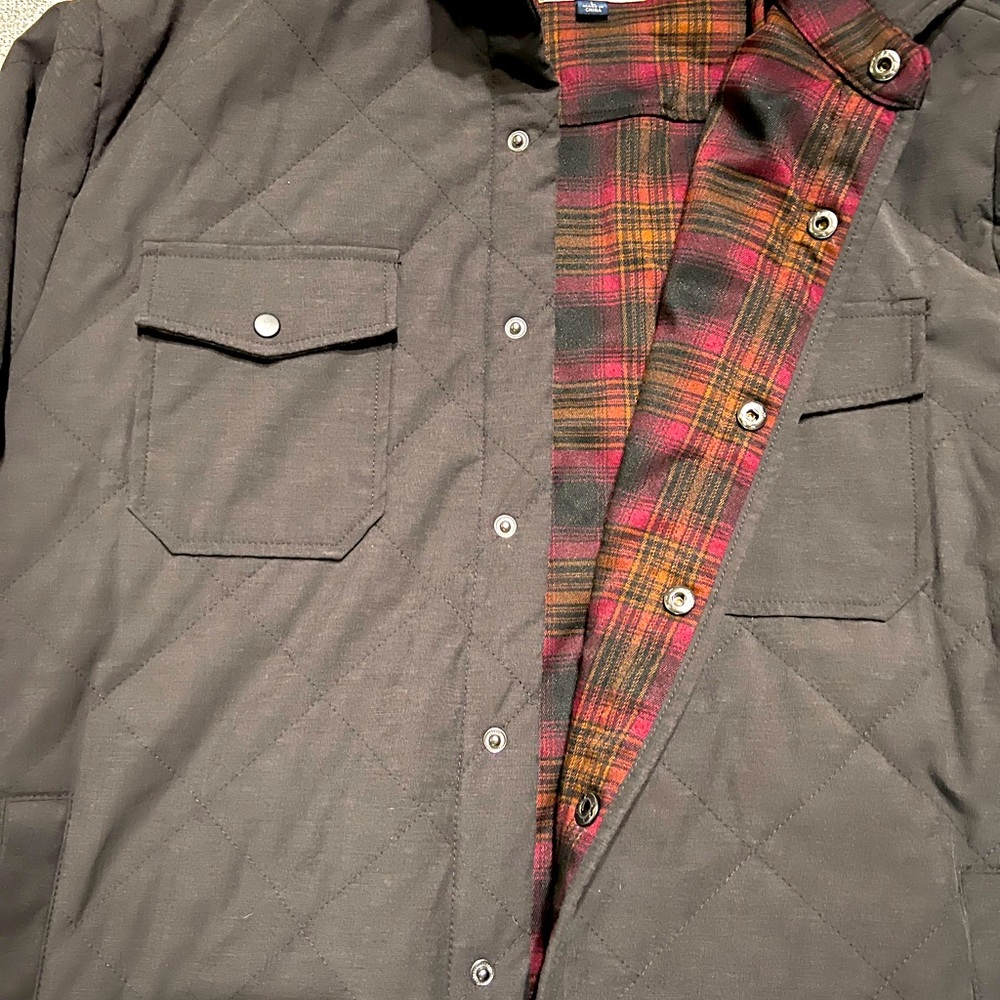 Men’s Flag and Anthem Quilted Jacket Size L